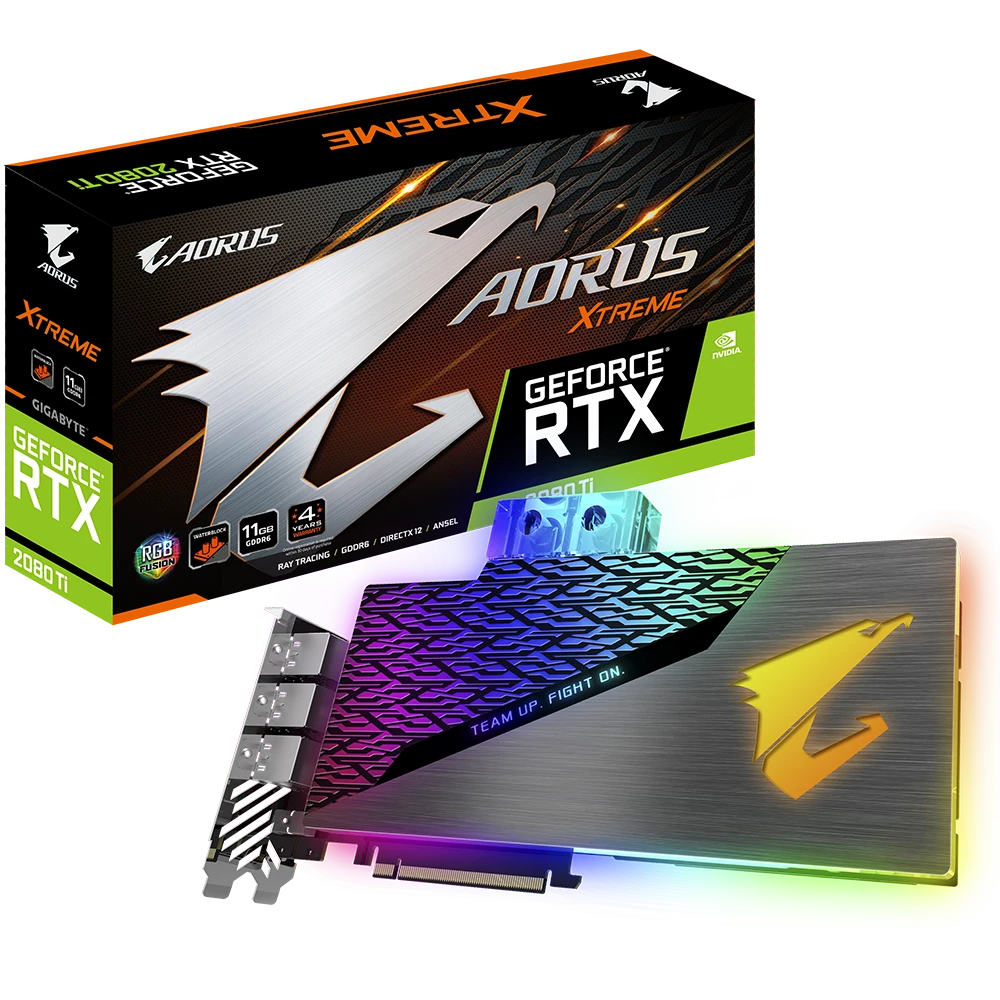 Gigabyte AORUS GeForce RTX 2080 Ti XTREME WATERFORCE WB 11G